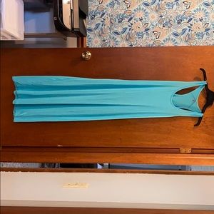 Baby blue long maxi dress